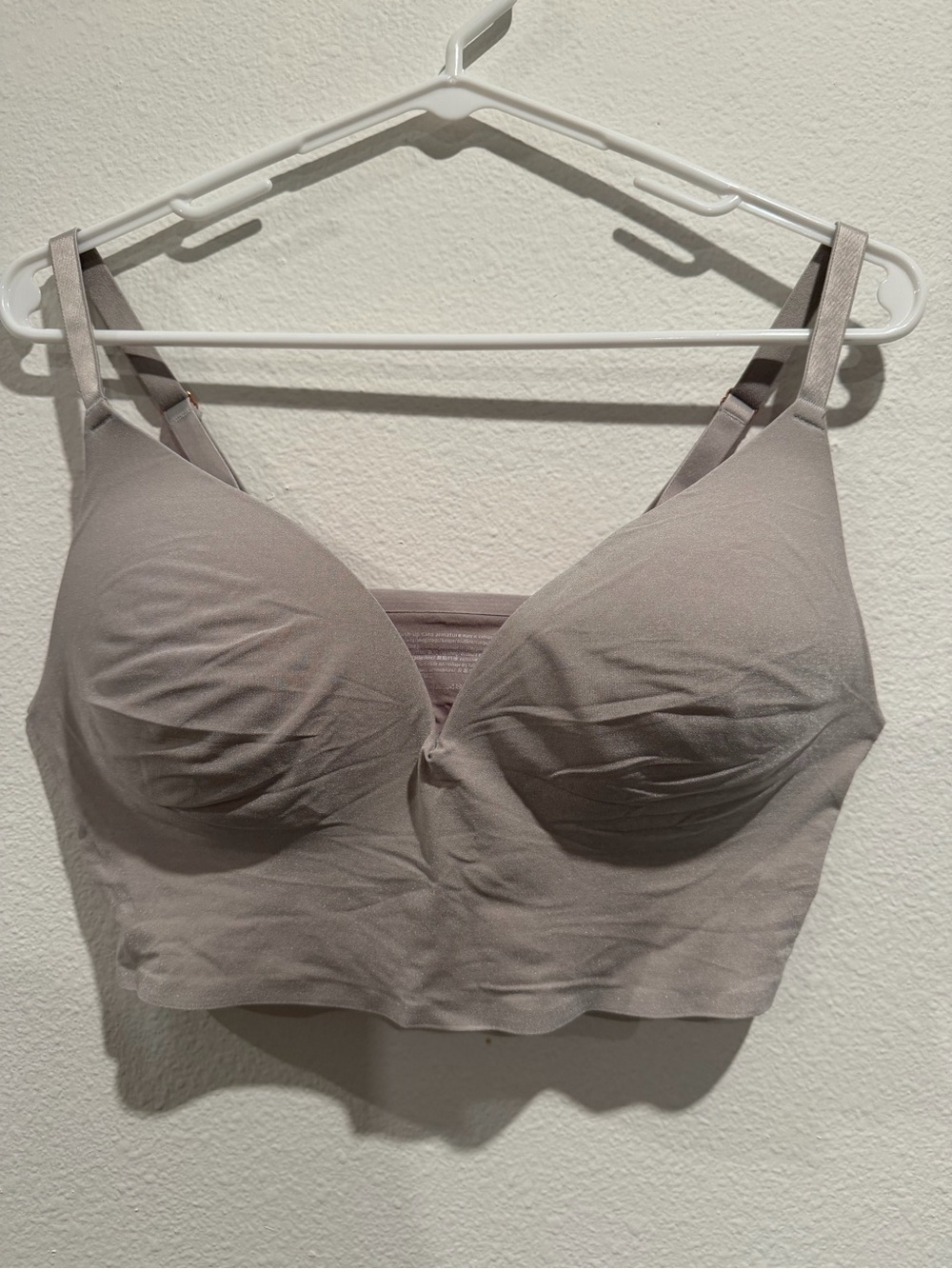 PINK Victoria's Secret Seamless Taupe Longline Bra